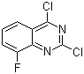 2,4-二氯-8-氟喹唑啉分子结构 (CAS 959237-64-0)