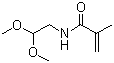 结构式 CAS# 95984-11-5, N-(2,2-二甲氧基乙基)甲基丙烯酰胺
