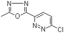 结构式 CAS# 960492-59-5, 3-氯-6-(5-甲基-1,3,4-恶二唑-2-基)哒嗪