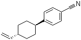 structure of CAS# 96184-42-8, trans-4'-(4-Vinylcyclohexyl)benzonitrile;4-(trans-4-Ethenylcyclohexyl)benzonitrile