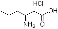 structure of CAS# 96386-92-4, L-beta-Homoleucine hydrochloride;(S)-3-Amino-5-methylhexanoic acid hydrochloride