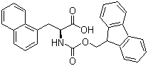 结构式 CAS# 96402-49-2, Fmoc-3-(1-萘基)-L-丙氨酸; N-芴甲氧羰基-3-(1-萘基)-L-丙氨酸