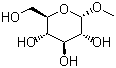 structure of CAS# 97-30-3, alpha-D-Methylglucoside;Methyl-alpha-D-glucopyranoside