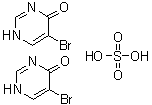 structure of CAS# 97234-97-4, 5-Bromo-4(3H)-pyrimidinone hemisulfate