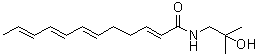 structure of CAS# 97465-69-5, Hydroxy-beta-sanshool;2E,6E,8E,10E-Dodecatetraenoic acid N-(2-hydroxy-2-methylpropyl)amide