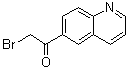 结构式 CAS# 97596-07-1, 2-溴-1-(6-喹啉基)乙酮