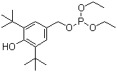 Diethyl 3,5-di-tert-butyl-4-hydroxybenzyl phosphate molecular structure (CAS 976-56-7)