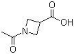 1-Acetyl-3-azetidinecarboxylic acid molecular structure (CAS 97628-91-6)