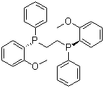结构式 CAS# 97858-62-3, (S,S)-双[(2-甲氧基苯基)苯基膦]乙烷; (S,S)-1,2-乙二基双[(2-甲氧苯基)苯基膦]