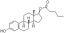 structure of CAS# 979-32-8, Estradiol valerate ;Estradiol-17-valerate; 1,3,5(10)-Estratriene-3,17b-diol 17-pentanote