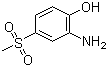 结构式 CAS# 98-30-6, 2-氨基-4-甲砜基苯酚