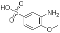 structure of CAS# 98-42-0, 2-Anisidine-4-sulfonic acid;2-Methoxyaniline-5-sulfonic acid; o-Anisidine-4-sulfonic acid