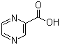 结构式 CAS# 98-97-5, 吡嗪-2-甲酸; 2-甲酸吡嗪