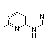 结构式 CAS# 98027-95-3, 2,6-二碘嘌呤