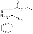 结构式 CAS# 98475-62-8, 5-氰基-1-(2-吡啶基)-1H-吡唑-4-羧酸乙酯