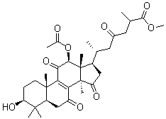 灵芝酸 H 甲基酯分子结构 (CAS 98665-11-3)