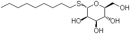 structure of CAS# 98854-15-0, Nonyl beta-D-thioglucopyranoside