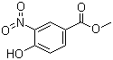 结构式 CAS# 99-42-3, 3-硝基-4-羟基苯甲酸甲酯; 4-羟基-3-硝基苯甲酸甲酯