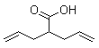 structure of CAS# 99-67-2, 1,6-Heptadiene-4-carboxylic acid;2-(2-Propenyl)-4-pentenoic acid; 2-Allyl-4-pentenoic acid; Di-2-propenylacetic acid; Diallylacetic acid