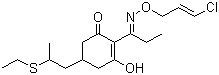 结构式 CAS# 99129-21-2, 烯草酮; (E)-2-[1-(3-氯烯丙氧基亚氨基)丙基]-5-[2-(乙硫基)丙基]-3-羟基环己-2-烯酮