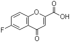 structure of CAS# 99199-59-4, 6-Fluorochromone-2-carboxylic acid;6-Fluoro-4-oxo-4H-1-benzopyran-2-carboxylic acid