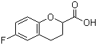structure of CAS# 99199-60-7, 6-Fluorochromane-2-carboxylic acid;6-Fluoro-3,4-dihydro-2H-benzopyran-2-carboxylic acid