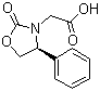 structure of CAS# 99333-54-7, (S)-(+)-2-Oxo-4-phenyl-3-oxazolidineacetic acid;(4S)-2-Oxo-4-phenyl-3-oxazolidineacetic acid