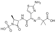 (E)-氨曲南分子结构 (CAS 99341-02-3)