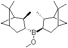 结构式 CAS# 99438-28-5, (+)-B-甲氧基二异松莰基硼烷