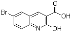 结构式 CAS# 99465-06-2, 6-溴-2-羟基喹啉-3-羧酸