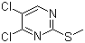结构式 CAS# 99469-85-9, 4,5-二氯-2-(甲硫基)嘧啶