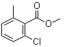 structure of CAS# 99585-14-5, 2-Chloro-6-methylbenzoic acid methyl ester;Methyl 2-chloro-6-methylbenzoate