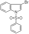 结构式 CAS# 99655-68-2, 3-溴-(1-苯磺酰基)吲哚
